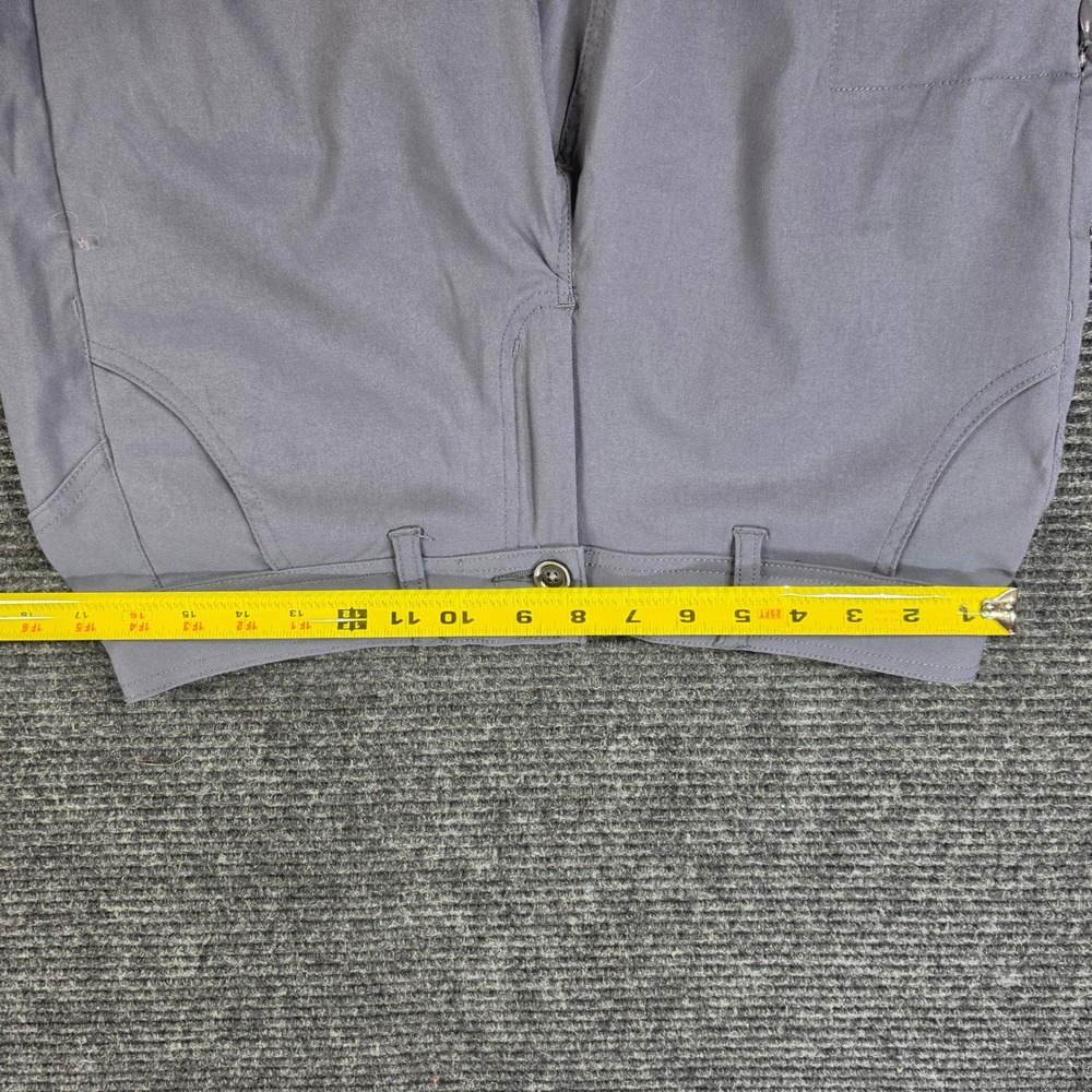 Prana Halle Hiking Pants Womens 4 Gray Roll-Up Articulated Knee Stretch Trail - Picture 10 of 15